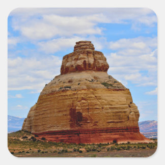 Skyline and Stone Square Sticker