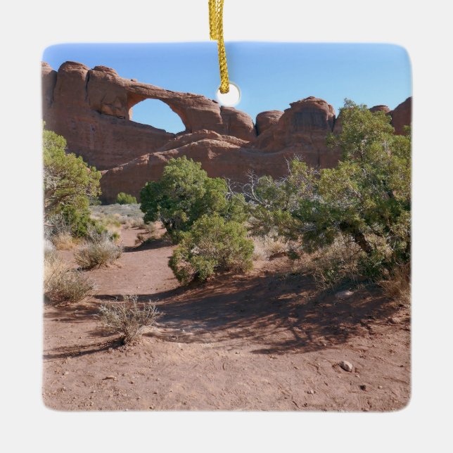 Skyline Arch at Arches National Park Ceramic Ornament (Front)