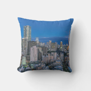 Skyline at twilight cushion