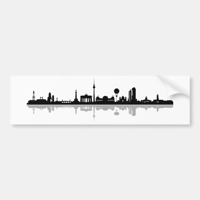 Skyline Berlin Bumper Sticker (Front)