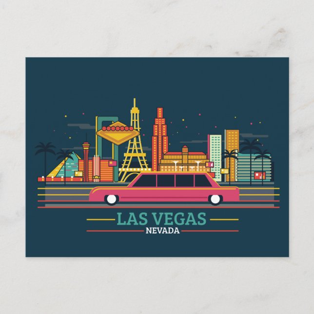 Skyline City Landscape | Las Vegas, Nevada Postcard (Front)