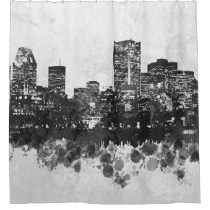 Skyline Cityscape Design 47 Montreal Shower Curtain