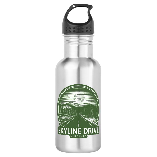 Skyline Drive Virginia Forest 532 Ml Water Bottle (Front)