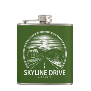 Skyline Drive Virginia Forest Hip Flask