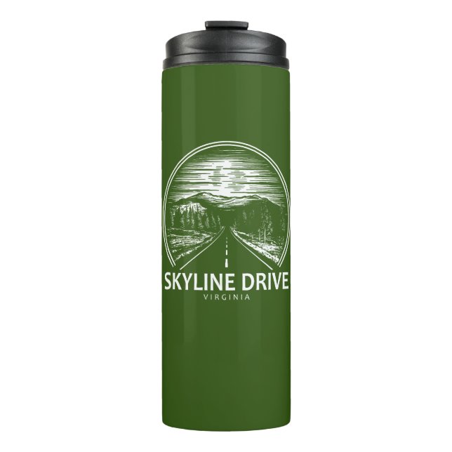 Skyline Drive Virginia Forest Thermal Tumbler (Front)