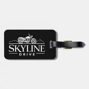 Skyline Drive Virginia Motorcycle Luggage Tag