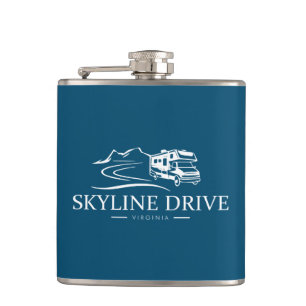Skyline Drive Virginia Recreational Vehicle Hip Flask