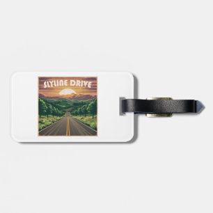 Skyline Drive Virginia Sunset Luggage Tag