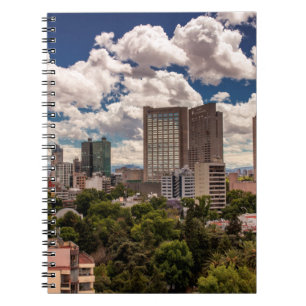 Skyline From The Hotels In Polanco Mexico City Spiral Notebook