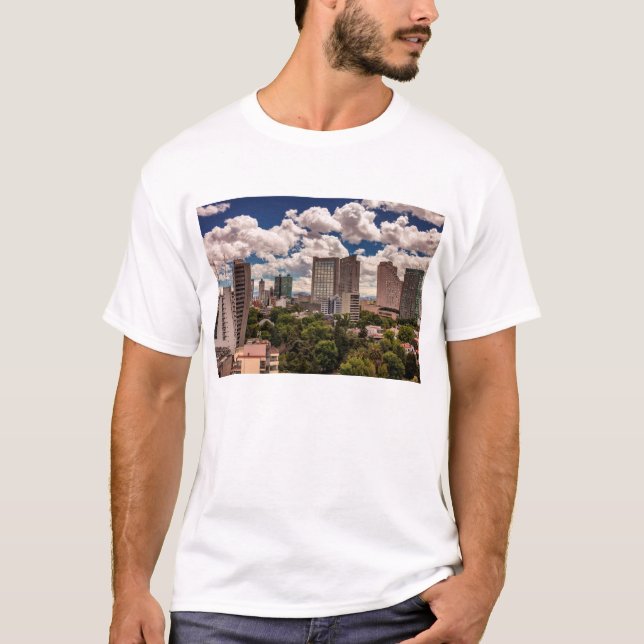 Skyline From The Hotels In Polanco Mexico City T-Shirt (Front)