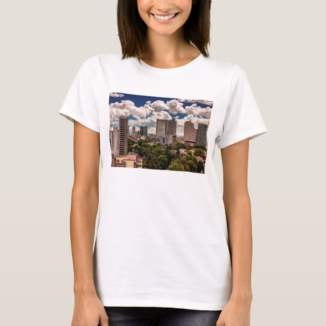 Skyline From The Hotels In Polanco Mexico City T-Shirt (Front)
