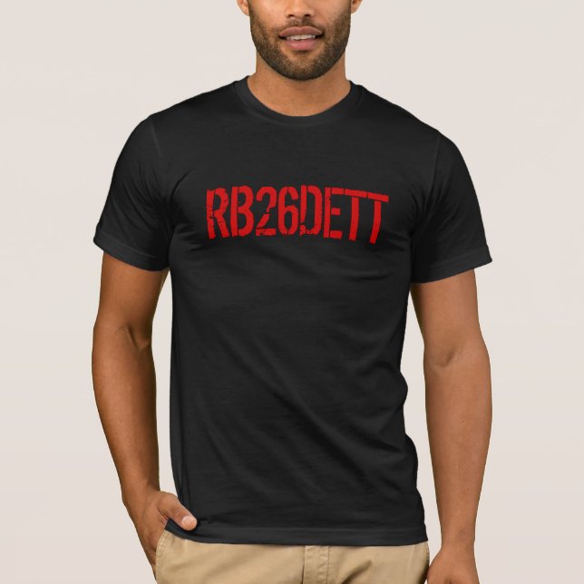 Skyline GT-R RB26DETT Engine Code T-Shirt (Front)