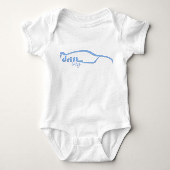 Skyline GTR Drift Baby - Blue Bodysuit (Front)