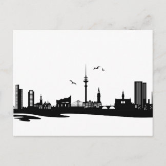 Skyline Hamburg Postcard