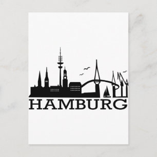 Skyline Hamburg Postcard