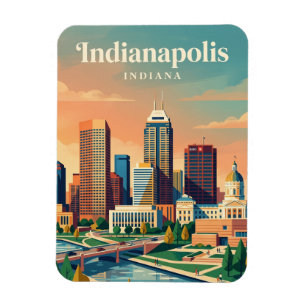 Skyline Indiana Magnet