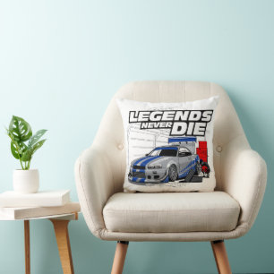SKYLINE LEGENDS NEVER DIE! CUSHION