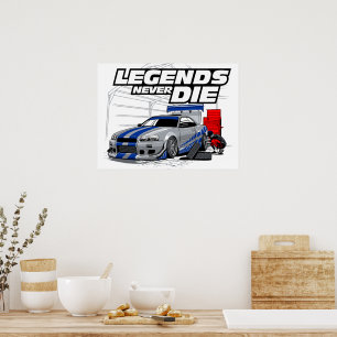 SKYLINE LEGENDS NEVER DIE! POSTER