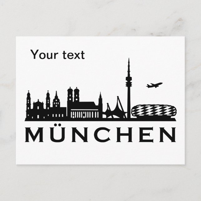 Skyline München Postcard (Front)