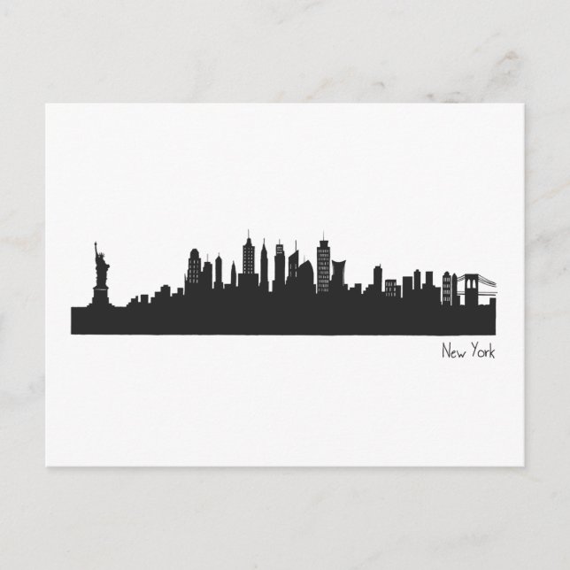 Skyline New York Postcard (Front)