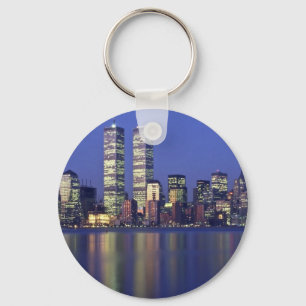 Skyline New York with World Trade Center Key Ring