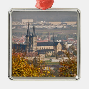 Skyline of Bamberg, Germany Metal Tree Decoration