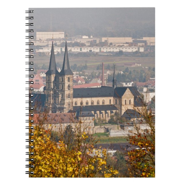 Skyline of Bamberg, Germany Spiral Notebook (Front)