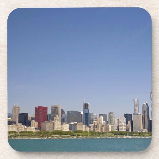 Skyline of Chicago, Illinois, USA. Coaster (Front)