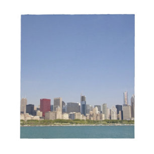 Skyline of Chicago, Illinois, USA. Notepad