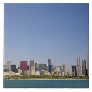 Skyline of Chicago, Illinois, USA. Tile