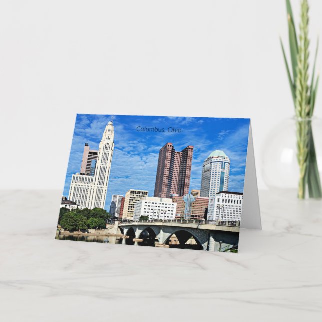 Skyline of Columbus, Ohio Card (Front)