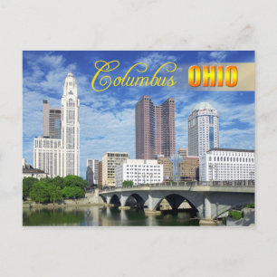Skyline of Columbus, Ohio Postcard
