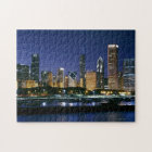 Skyline of Downtown Chicago at night