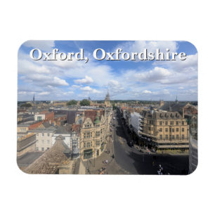Skyline of Historic Oxford in Oxfordshire, UK Magnet