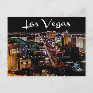 Skyline of Las Vegas, Nevada Casino Postcard