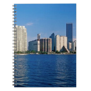 Skyline of Miami, Florida Spiral Notebook