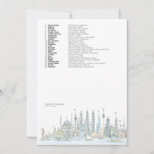 Skyline of the World (Answers) Card