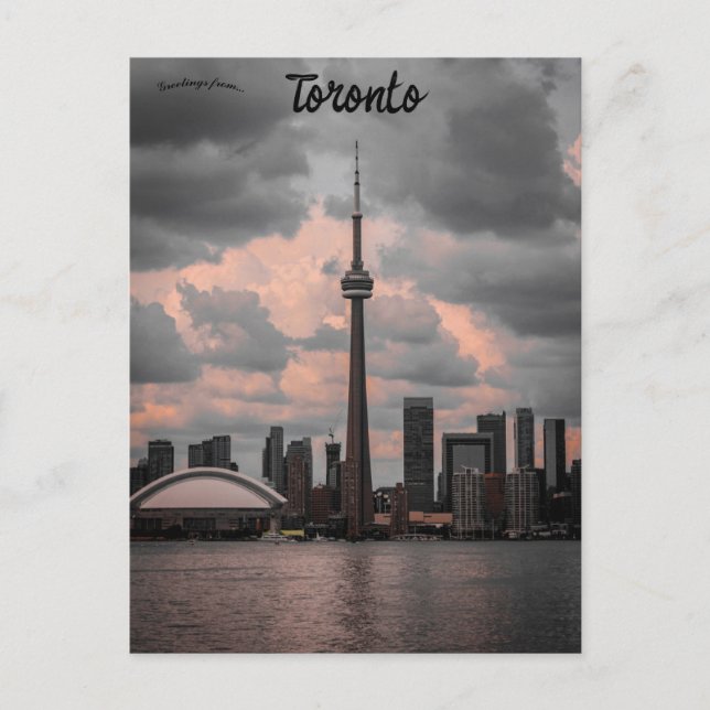 Skyline of Toronto Ontario Canada Postcard (Front)