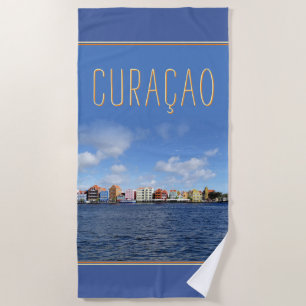 Skyline of Willemstad (customisable) Beach Towel