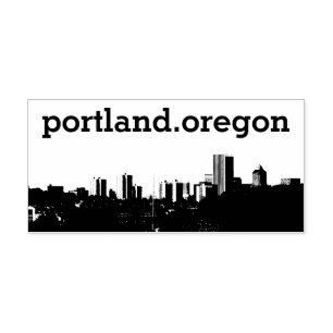 skyline.portland.oregon rubber stamp
