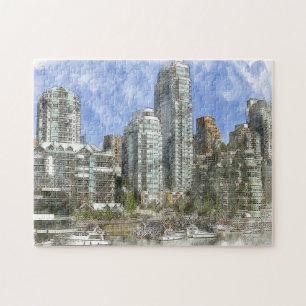 Skyline Vancouver. Jigsaw Puzzle