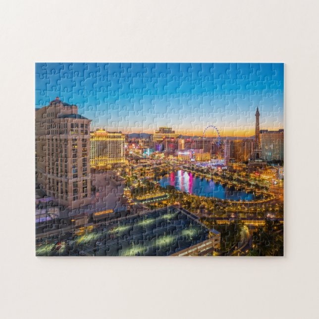 Skyline Vegas Vac Best View of Las Vegas Skyline Jigsaw Puzzle (Horizontal)