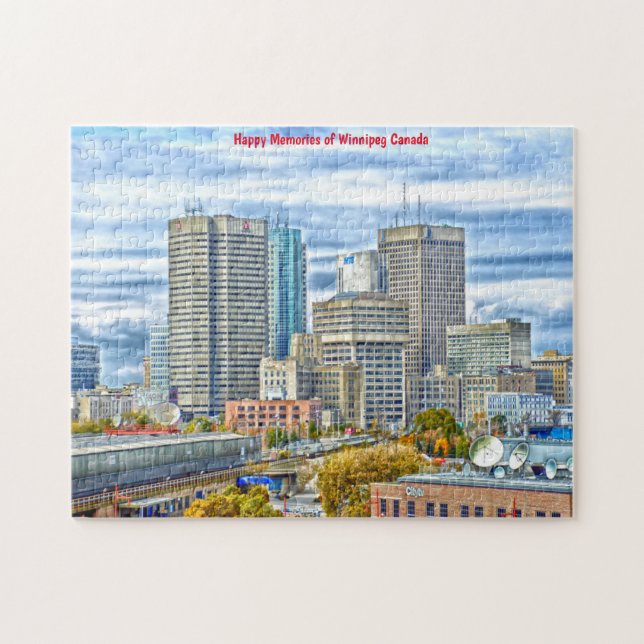 Skyline Winnipeg Canada. Jigsaw Puzzle (Horizontal)