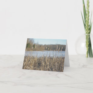 Skymount Pond in Ice Note Card