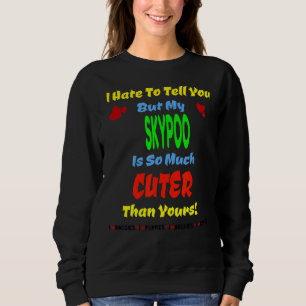 Skypoo Skye Terrier + Poodle Hybrid Cute  Puppy Do Sweatshirt