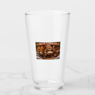Skyr Gobbler Icelandic Yule Lad Glass