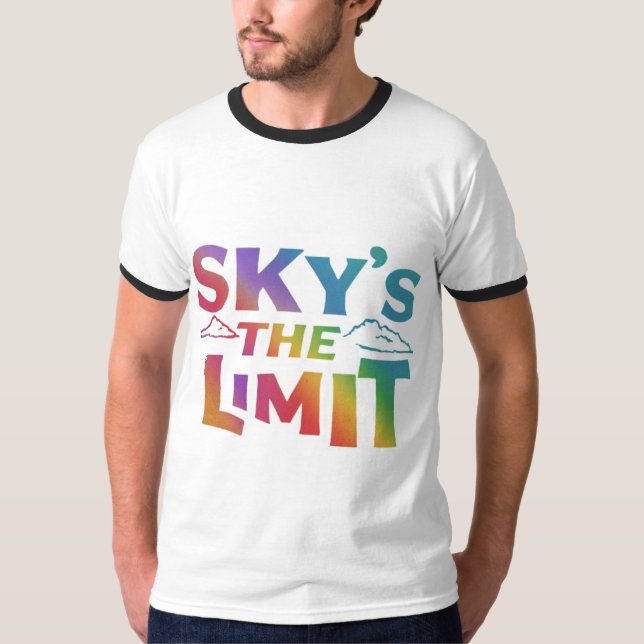 Sky's the Limit Multicolor T-Shirt (Front)
