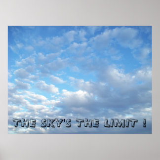 Sky's The Limit Poster