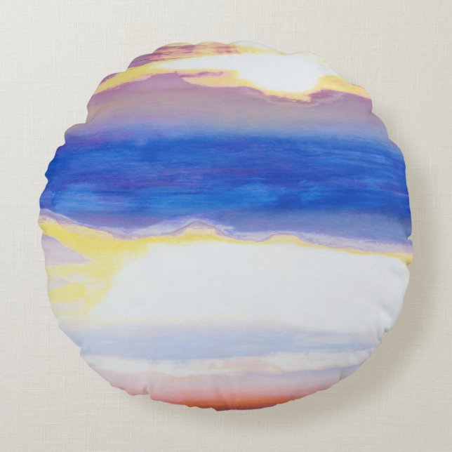 Skyscape Round Cushion (Front)