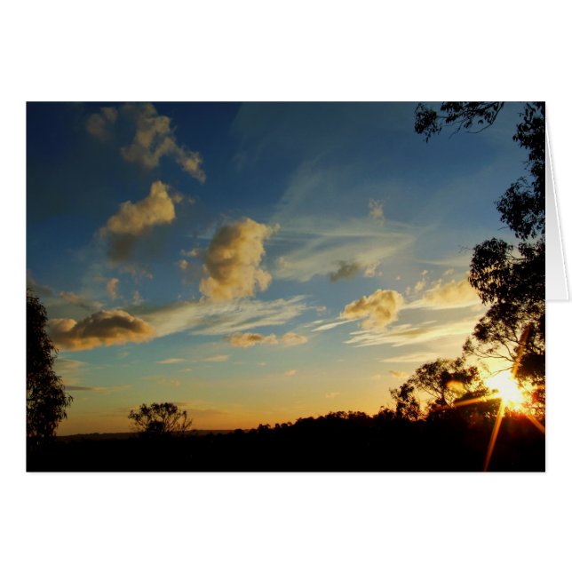 Skyscape Sparkle Card (Front Horizontal)